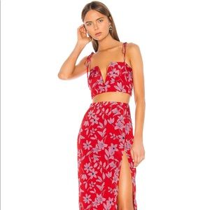 Revolve Camila Coelho floral midi skirt & top.NWT